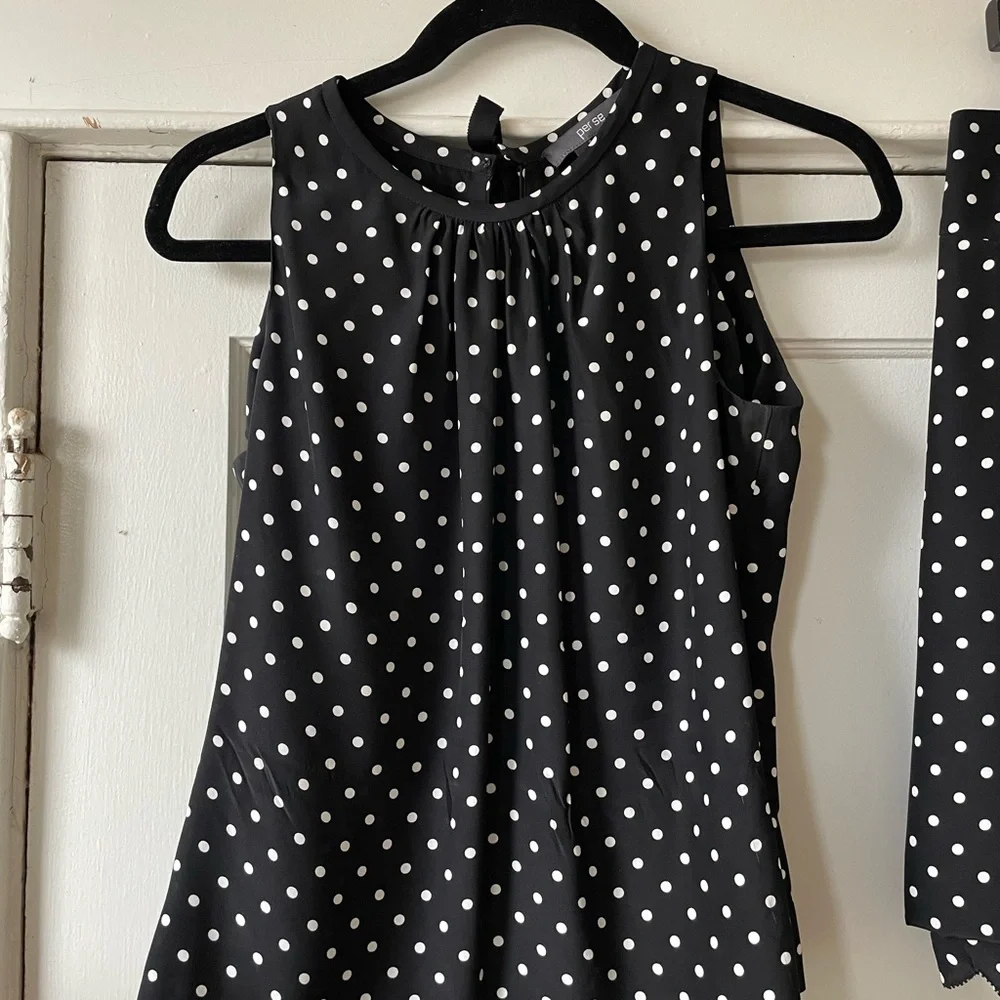 100% Silk Vintage Shirt‎ and Mini Skirt set